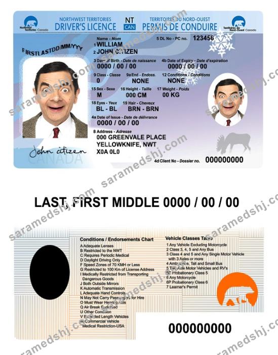 Canada Northwest Territories driver’s license